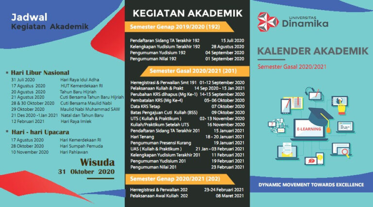 KALENDER AKADEMIK SEMESTER GASAL 20202021 (201)