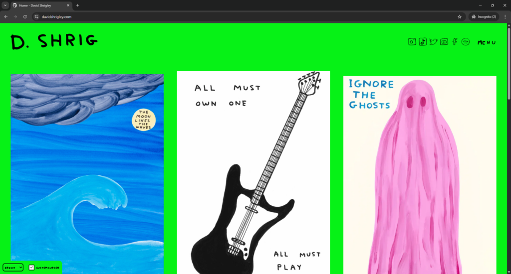 Website Portfolio - David Shrigley