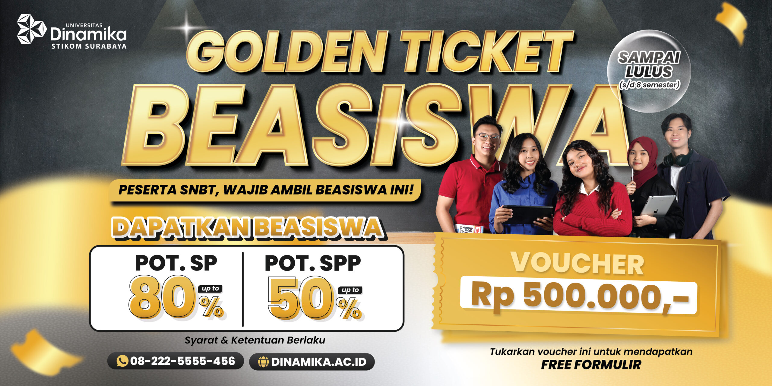 beasiswa snbt di universitas dinamika