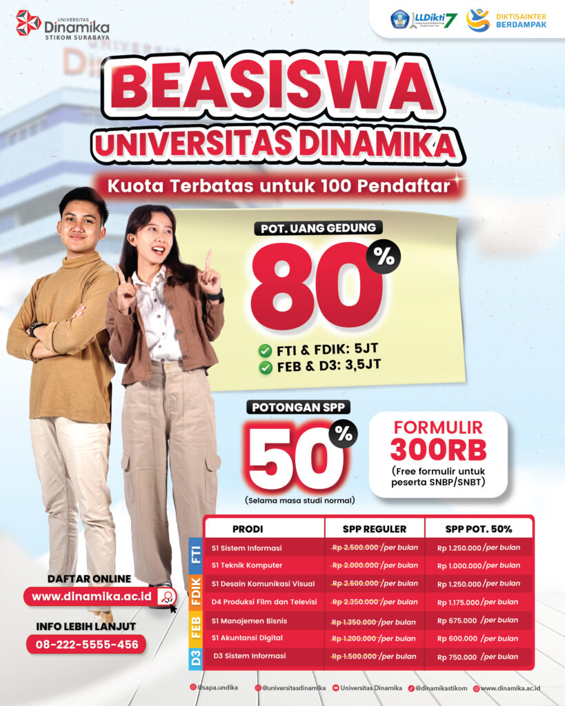 Beasiswa SNBT Universitas Dinamika