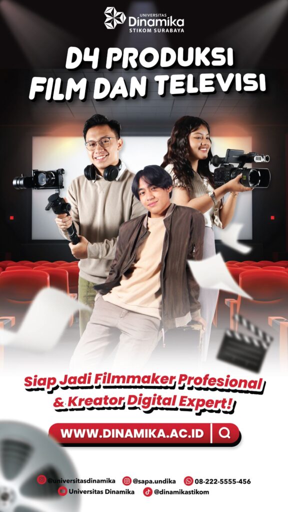 Poster Jurusan D4 Produksi Film dan Televisi Universitas Dinamika