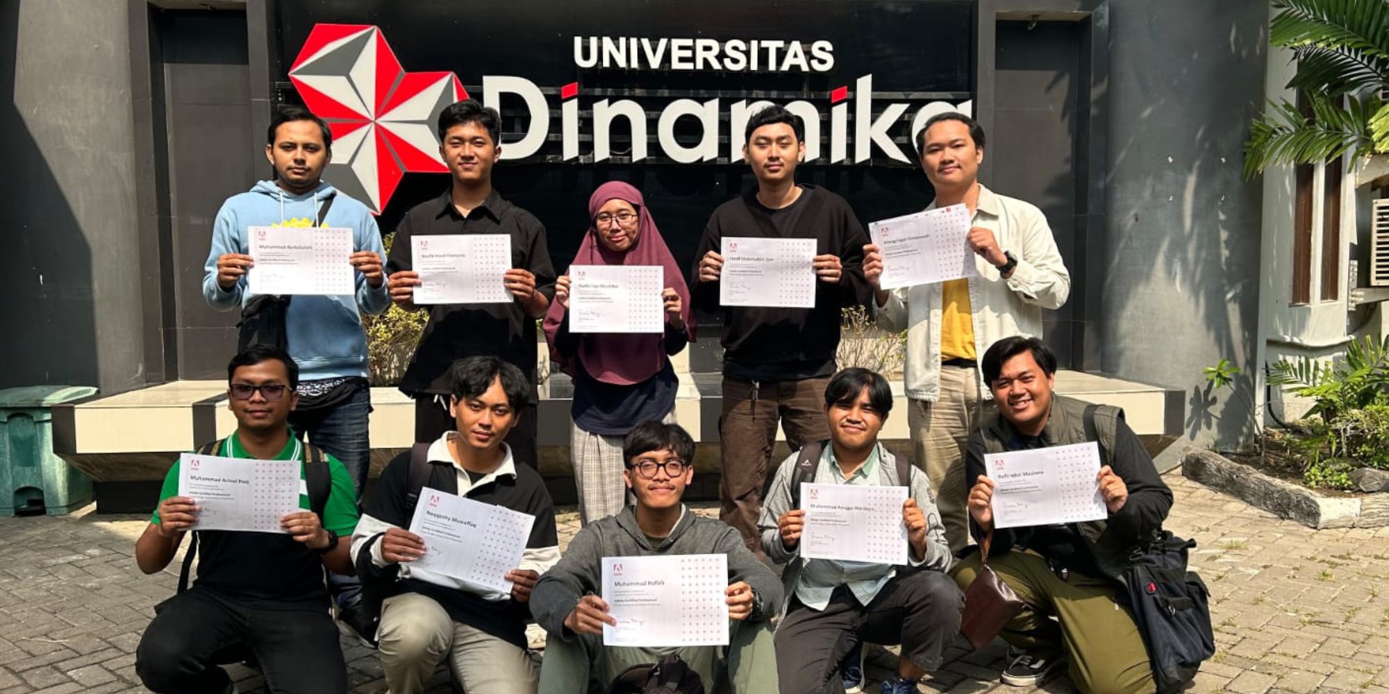 10 Mahasiswa Undika Raih Sertifikasi Internasional Adobe