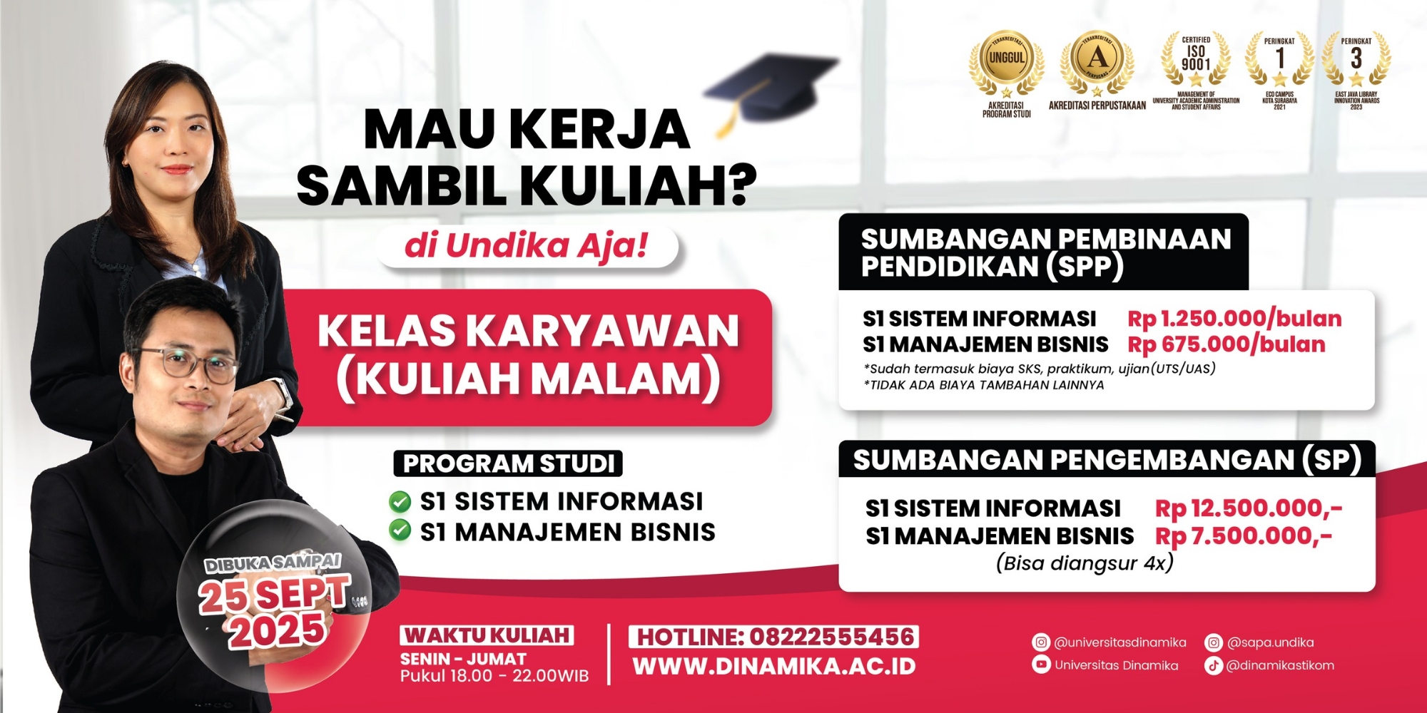 Mau Kerja Sambil Kuliah- Kelas Malam di Undika Solusinya!