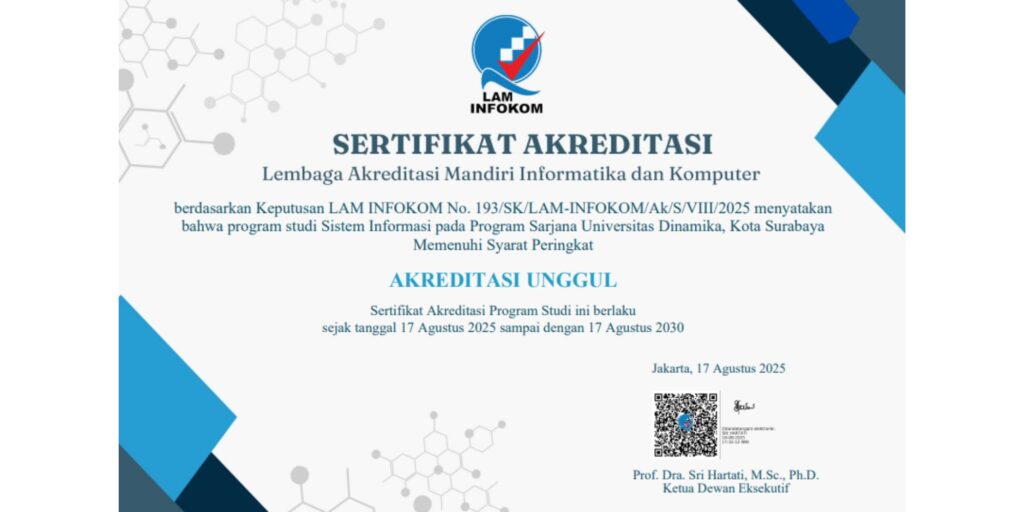 Resmi! S1 Sistem Informasi Undika Raih Akreditasi Unggul