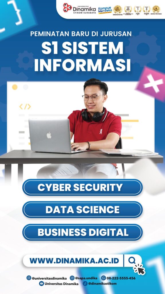 Poster Prodi S1 Sistem Informasi Universitas Dinamika