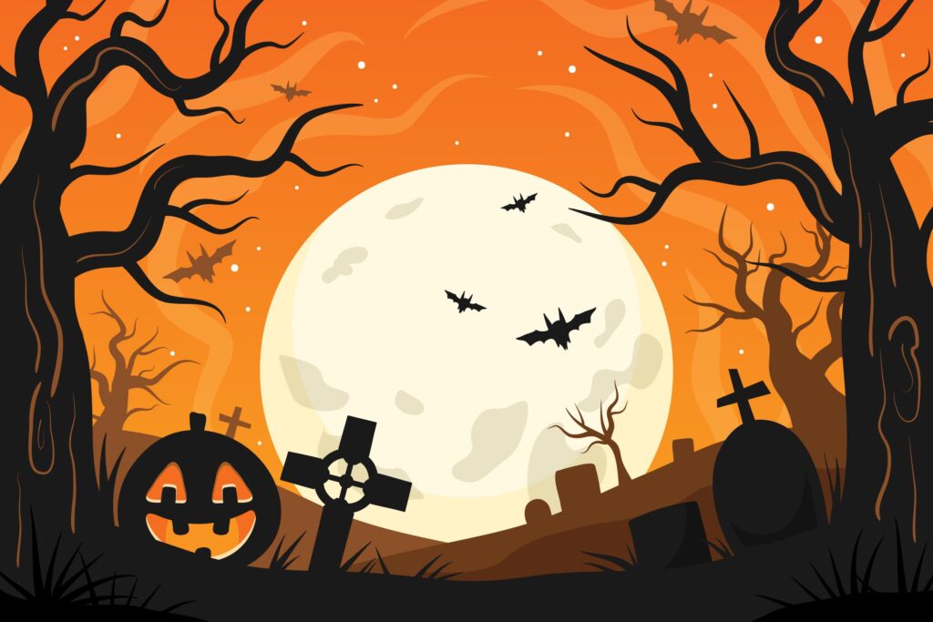 Ilustrasi Halloween 2025