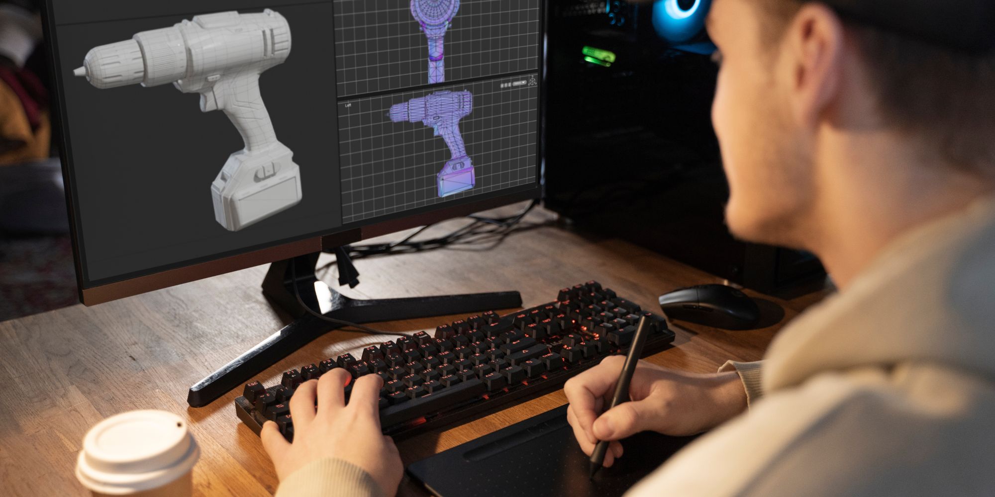 ilustrasi desain 3d animation ad CGI