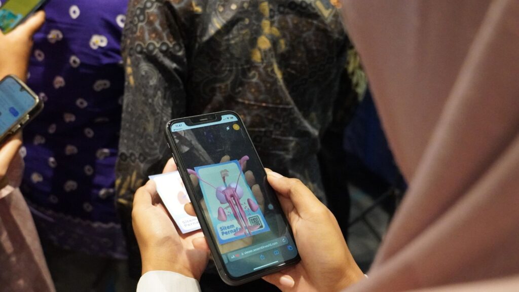 fitur AR di flanatomy, media pembelajaran untuk anak berkebutuhan khusus