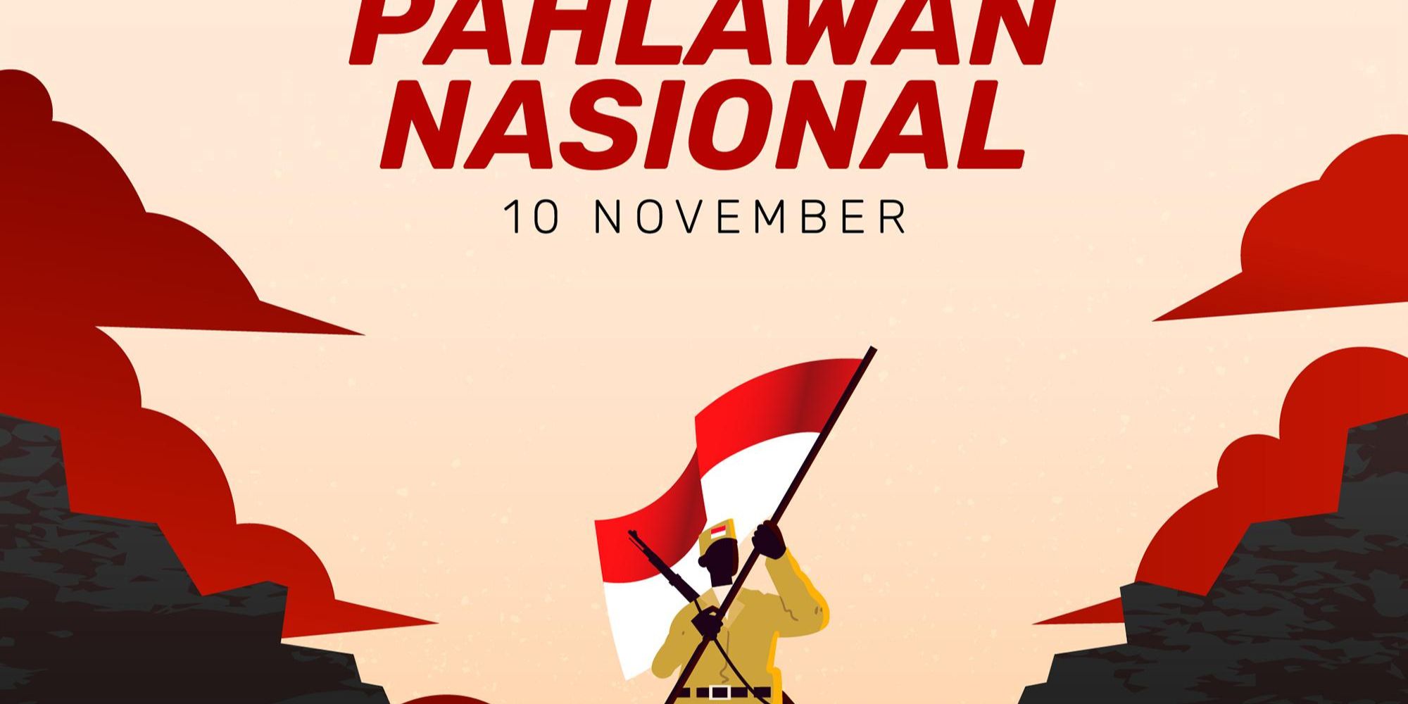 Ilustrasi cover hari pahlawan 10 November