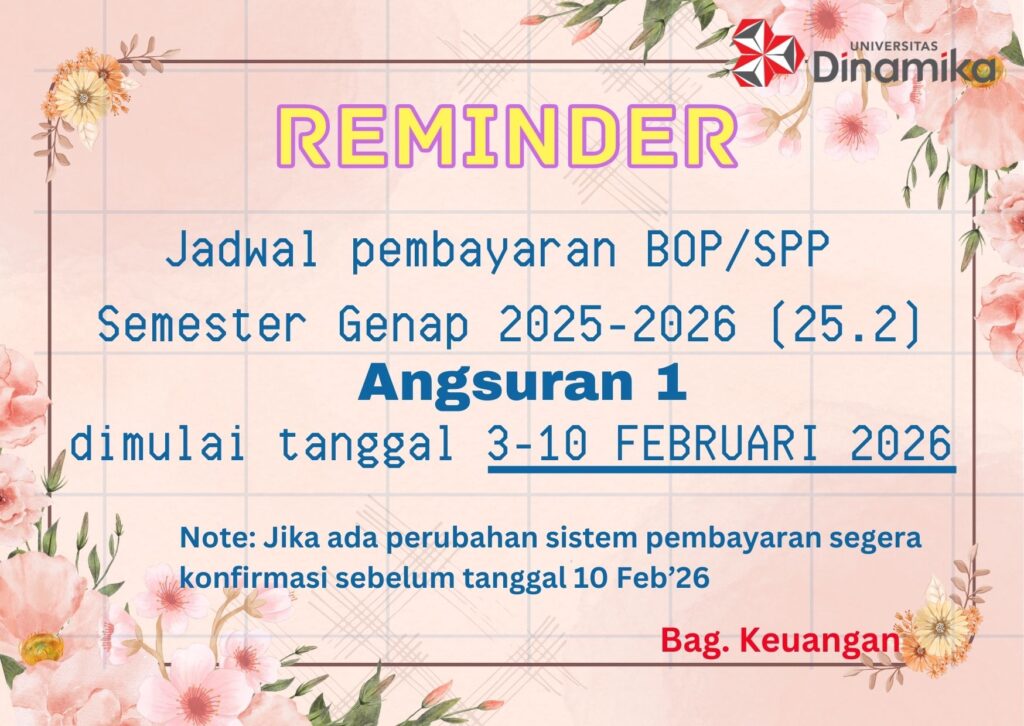 Pengumuman Pembayaran SPP Genap 252