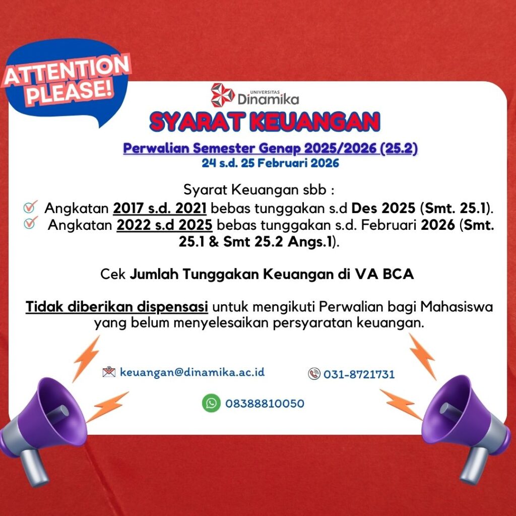 Pengumuman Perwalian sem genap 252