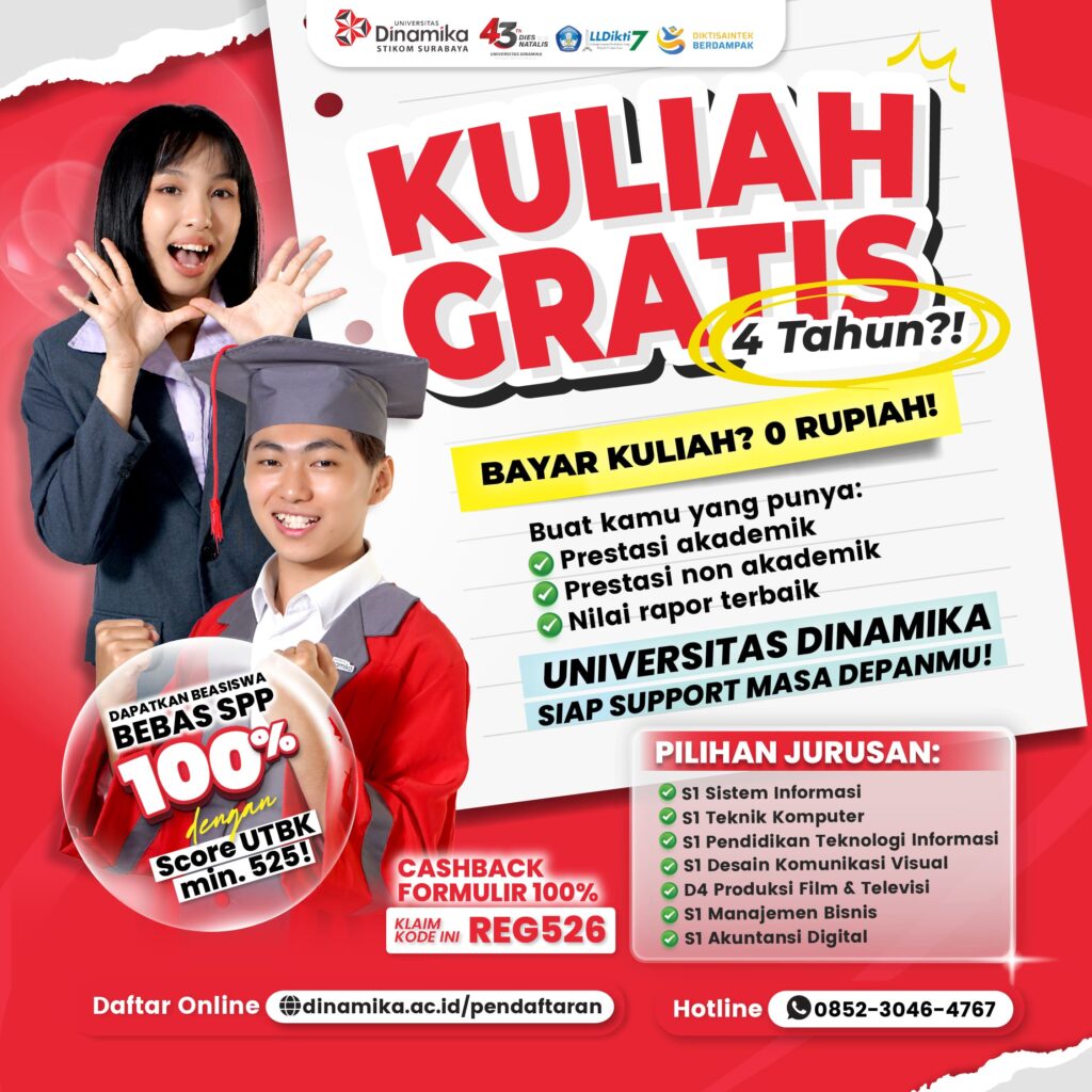 ADS KULIAH GRATIS 4 TAHUN 1