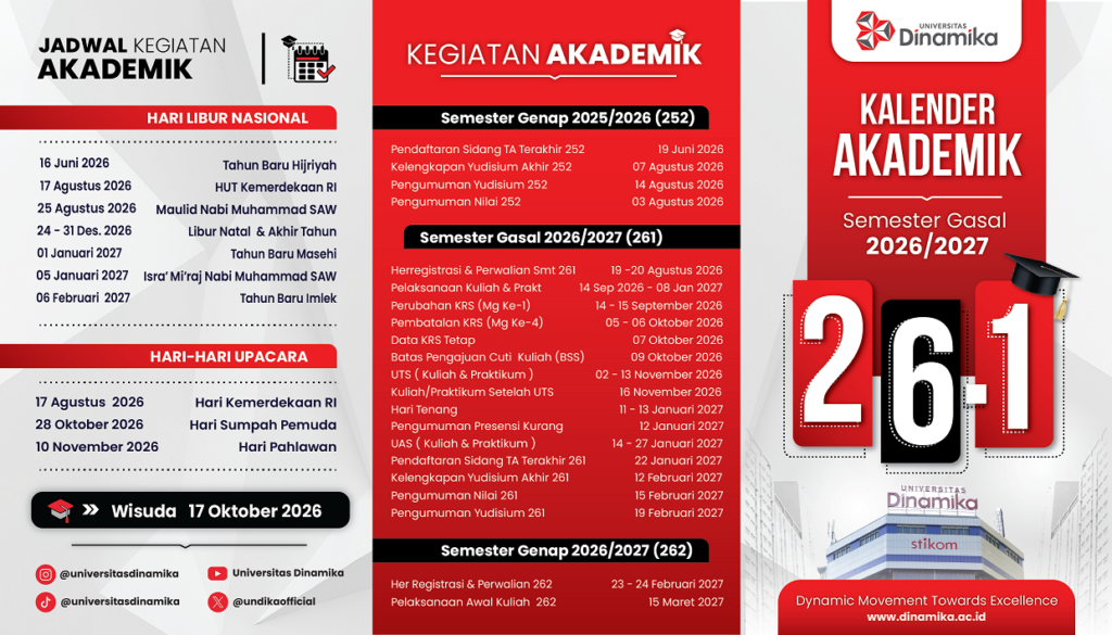 KALENDAR AKADEMIK 261 Depan